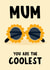 Classic Mother's Day Card - Coolest - Flower Sunglasses created by Lucy Maggie Designs