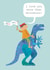 Cute Father's Day Card - I Love You More Than Dinosaurs created by Kali Stileman
