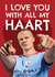 Erling Haaland Man City Football Club Valentine's Day Card created by AbiGoLucky