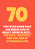 Funny Birthday Card - 70th - Going Places created by Blush & Blossom 