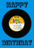 40th Birthday 1985 80’s style vinyl record, music, Happy Birthday,retro 80’s kid created by Claire Beetham-Davies