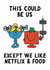 Funny Valentine's Day Card - Netflix And Food created by Mr. Men