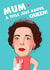 Funny Mother’s Day Card – The Crown – Mum, A Title Above Queen created by Kasia Cards