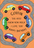 Cute Birthday Card - For Cousin - Cars created by @Laura Lonsdale Designs