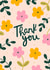 Pretty Thank You Card - Pink Florals created by Abbie Imagine