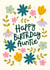 Pretty Birthday Card - For Auntie - Flowers created by Abbie Imagine