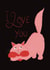 Cute Valentine’s Day or Anniversary card for the cat lover in your life created by Jessica Jumpers