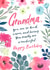 Traditional Birthday Card - Grandma - Kind And Loving created by Dalia Clark Design