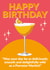 Fun Birthday Card - Pornstar Martini - Cocktail created by Jon Downer