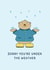 Cute Get Well Card - Under The Weather - Bear In The Rain created by CBL