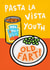 Fun Birthday Card - Pasta La Vista Youth - Old Fart! created by Emma Proctor