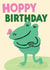 Cute Birthday Card - Frog - Hoppy Birthday created by Lisa Greener