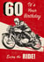 Classic 60th Birthday Card - For Him - Motorbike created by Rocket68