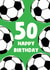 Classic Birthday Card - 50th - Football created by tea please