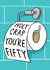 Punny 50th Birthday Card - Holy Crap - Toilet Roll created by Running with Scissors