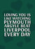 Funny Valentine's Day Card - Plymouth Beating Liverpool created by Pottsy Prints