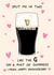 Funny Anniversary Card - Guinness - Split Me In Two created by YAWN DESIGNS