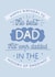 Cute Birthday Card - For Dad - Best Dad That Ever Dadded created by Puns and Needles