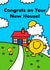 Cute New Home Card - Mr. Men - Mr. Happy created by Mr. Men