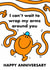 Cute Anniversary Card - Mr. Tickle - Mr. Men - Wrap My Arms Around You created by Mr. Men