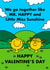 Cute Valentine's Mr. Men Card - Mr. Happy And Little Miss Sunshine created by Mr. Men