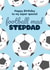 Cute Birthday Card - For Stepdad - Football Mad created by Bev O'Connor || @oconnordesign