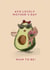 Cute Mother's Day Card - Avocado - Mum To Be created by @doublepea_designs