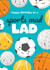 Cute Birthday Card - For Him - Sports Mad Lad created by Bev O'Connor || @oconnordesign