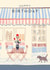 Classic Birthday Card - For Her - Parisian Cafe Illustration created by Rebecca Prinn