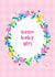 Sweet floral New Baby card - Baby Girl created by Jessica Rachel Sharp