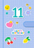 Cute 11th Birthday Card - For Her - Stickers created by Jessica Rachel Sharp
