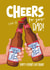 Fun Father's Day Card - Best Bud - Beer Buddy - Cheers created by Atwood & Atwood