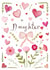 Classic Birthday Card - For Daughter - Flowers & Hearts created by Love Lucy Illustration