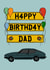 Classic car birthday card for dad created by Chloé Street