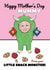 Cute Mother's Day Card From The Little Snack Monster - Mummy Card From Child created by @Cupsie's Creations
