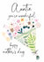 Traditional Mother's Day Card - Auntie - Floral Bouquet created by Katie Phythian Design