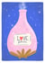 Cute Anniversary/Love & Friendship Card - Love Potion - Sparkles created by Claire Lefevre