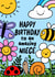 Cute Birthday Card - For Niece - Flowers created by Macie Dot Doodles