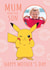 Personalised Pokémon Mother’s Day Photo Card – Pikachu Design from Son created by Danilo