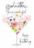 Classic Birthday Card - For Godmother - Cocktail created by Katie Phythian Design