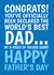 Funny Father's Day Card - World's Best Dad - Folded Card Joke created by @Cupsie's Creations