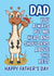 Cute Father's Day Card - Giraffe Pun - Head And Shoulders Above The Rest created by @Cupsie's Creations