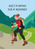 Fun Birthday Card - For Her - Hiking created by Helen Richmond