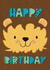 Cute Birthday Card - Lion created by Kelsey Marshalsey