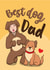 Cute Father's Day Card - Best Dog Dad created by Bev O'Connor || @oconnordesign
