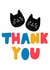 Cute Thank You Card - Cats created by Kelsey Marshalsey