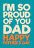 Heartfelt Father's Day Card - Proud created by Blind Faith