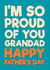 Heartfelt Father's Day Card - For Grandad - Proud created by Blind Faith