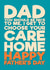 Funny Father's Day Card - Care Home created by Blind Faith