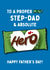 Cute Father's Day Card - Step Dad - Mint Aero created by Gobbygifts